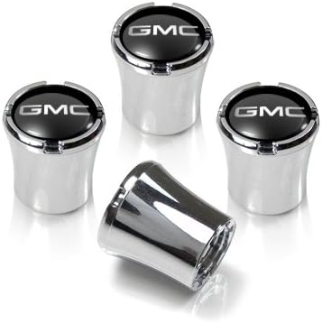 GMC Logo Chrome Tire Stem Valve Caps