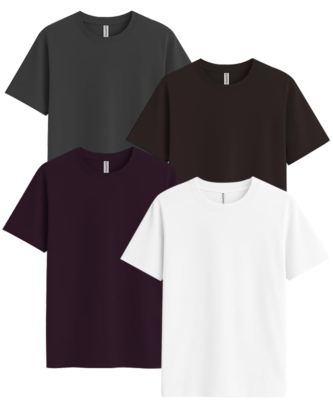 Image of Sleepynuts Women Boyfriend Plain Round Neck Half Sleeve T-Shirt