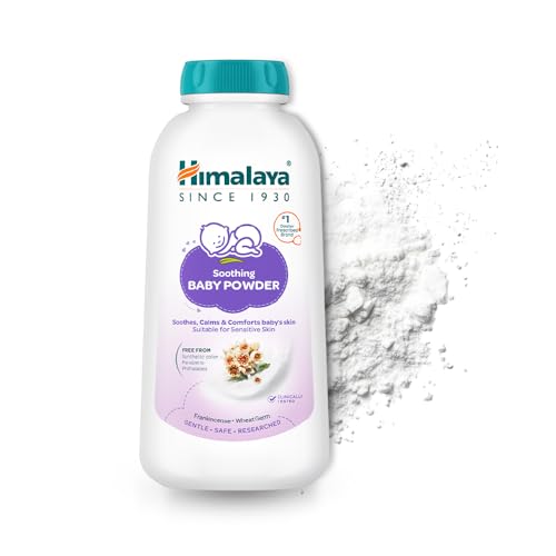 Image of Himalaya Soothing Baby Powder 100gm | No.1 Doctor-Prescribed Brand | Formulated for sensitive skin | Soothes, calms and comforts baby's skin | 99% Natural Origin Ingredients | Free from harsh chemicals