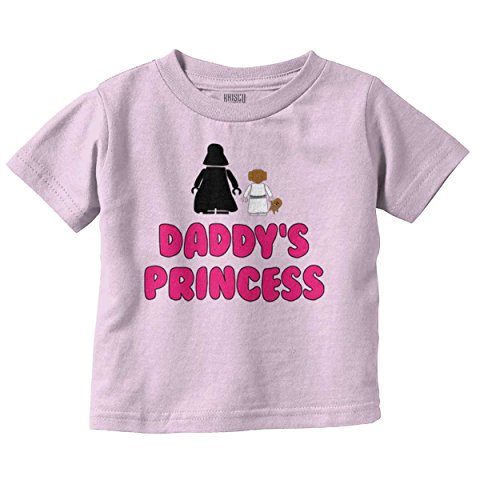 Brisco Brands Daddy's Princess Dark Galaxy Fan Youth T Shirt Tee Girls