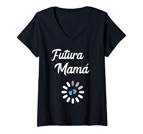 Mujer Anunciar el embarazo y el bebé, premamá regalo Futura mamá Camiseta Cuello V