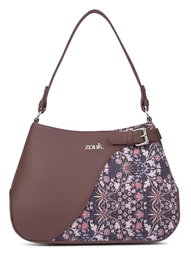 Image of ZOUK Ira Handbag | Stylish Women's Handbag | Luxury Shoulder Bag for Women | Trendy | Fancy Ladies Handbags | Small Purse for Events | Water-Resistant