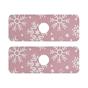Super Absorbent Faucet Absorbent Mat Pink Snowflake Cut To Fit Splash Mat For Bar &Amp; Rv 4 41+j6cabr+l. sl500 . ss300