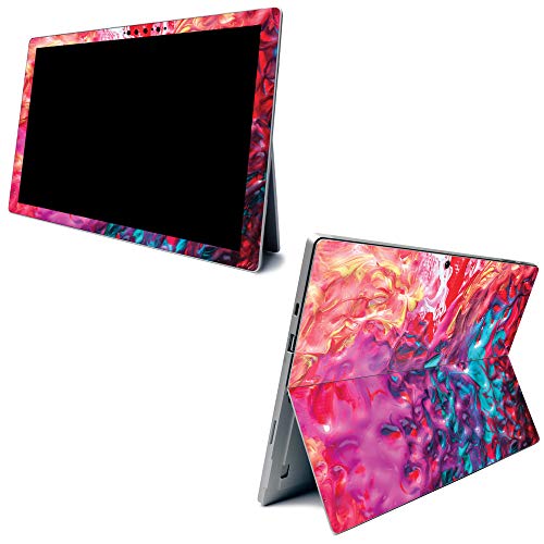 Image of MightySkins Carbon Fiber Skin for Microsoft Surface Pro 7 - Paint Party | Textured Carbon Fiber Finish | Easy to Apply, Remove, and Change Styles | Made in The USA