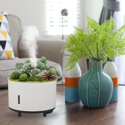 Miniatura 3 de Humidificador de plantas de simulación, 6.8 fl oz de aire silencioso humidificador de apagado automático, mini humidificador portátil para