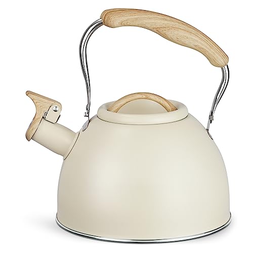 Stovetop Whistling Kettle, 3 Litre Stainless Steel...