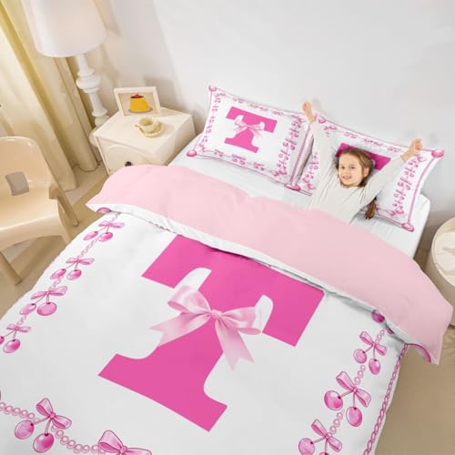 Parure de Lit 200x200 Rose Nœud Papillon Cerise Dessin Animé - 6