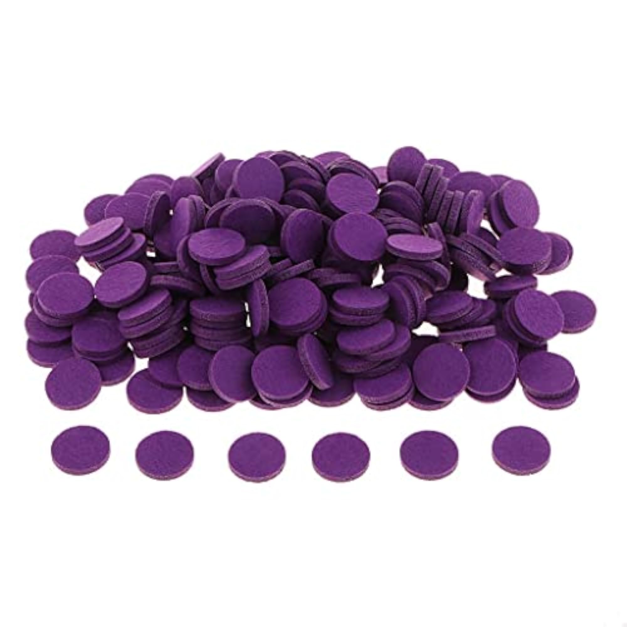 200Pcs Aromatherapy Essential Oil Diffuser Locket Refill Pads, Purple