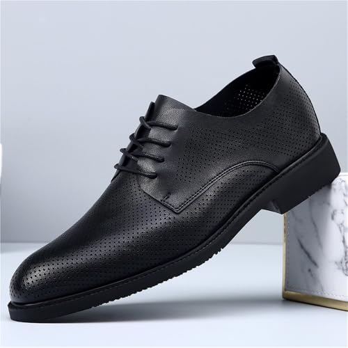 Men's Genuine Leather Oxford Shoes British Style Korean Fashion Breathable Dress Shoes Business Casual Soft Sole Comfortable Wedding Footwear3