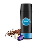 KELUNIS 2 in 1 Capsule Mini Espresso Portable Coffee Maker, Hot and Cold Extraction USB Electric Coffee Powder Making Machine, 2600mah Capacity
