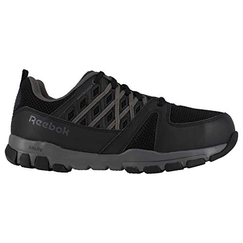 Reebok Mens Sublite Work Safety Toe Athletic Work Industrial Construction Shoe, Black/Grey, 14 Wide Us #TOP1