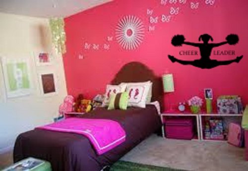 Decor Vinyl Store Cheer Leader-wall-decal-25 Wide X 12
