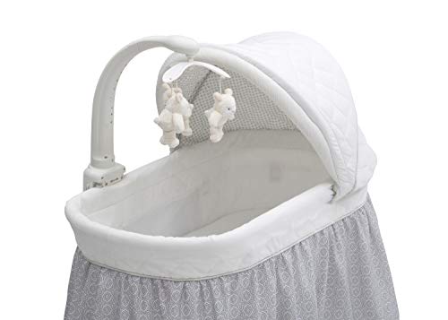 Delta Children Smooth Glide Bassinet, Silver Linings #TOP3
