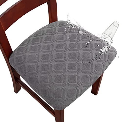 Genina Protège-chaise imperméable salle à manger 4 pcs