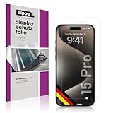dispositiv Kompatibel mit Apple iPhone 15 Pro , Hervorragende Qualität gewährleistet durch den Einsatz mit modernsten Präzisionsmaschinen (Laserschnitt Technik) - optimale Randhaftung, sehr gute Formstabilität.
