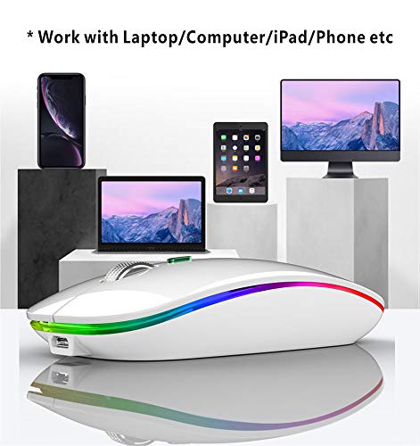 Uiosmuph Mouse Senza Fili Bluetooth, Bluetooth 5.1...