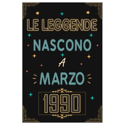 TACCUINO, LE LEGGENDE NOSCONO A MARZO 1990: Regali Compleanno uomo e donna, 33 Anni di Compleanno Regalo uomo e donna 33 Anni, Regalo per lui/lei, Taccuino da 120 pagine