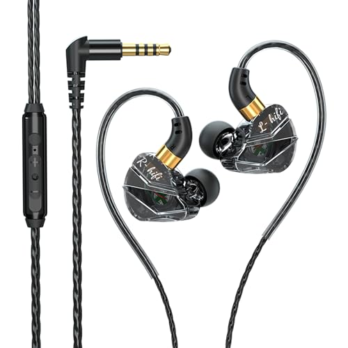 Image of KASOTT Ears Equation S16- Beryllium Dynamic Driver in Ear Monitor, HiFi Wired Earbuds, Gaming Earbuds, Hybrid IEM Earphones, IEM Cable for Bass-Lovers Musician Audiophile (3.5mm Aux, Black)