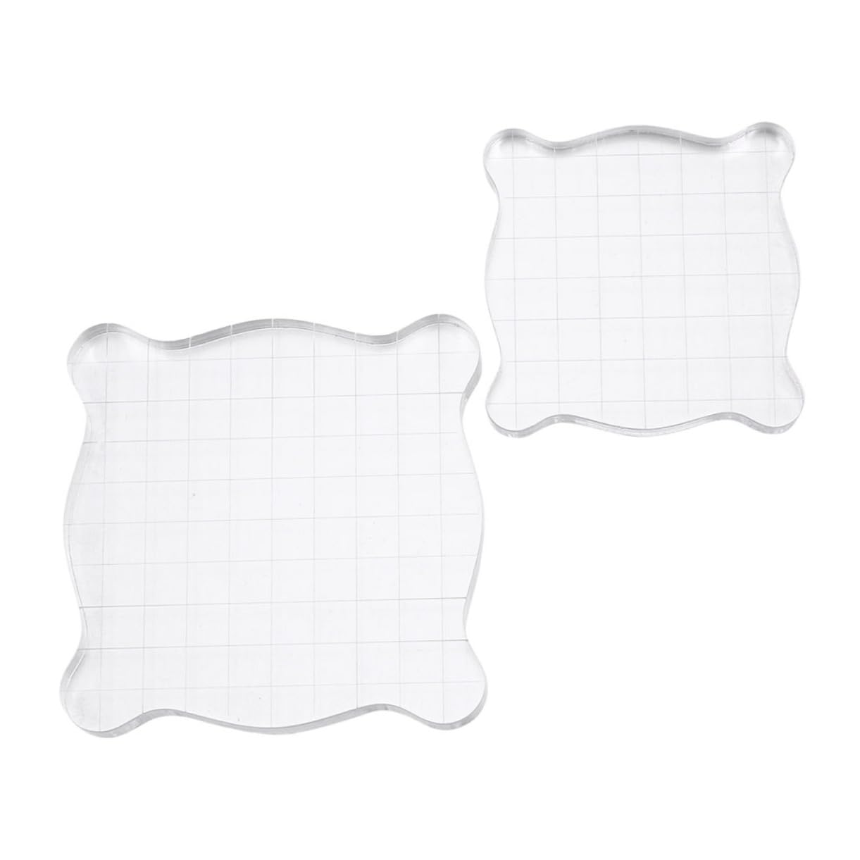 Beatifufu Stamps Crafts Acrylic Stamp Blocks Tool Versatile Plate Comfortable Handling