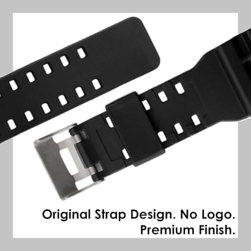 Image of DBLACK ''CDS3'' 16MM Resin Watch Strap / / Best Replacement, Compatible Strap with CASI0 Gshock GD-120, GA-100, GA-110, GA-100C & Other Model Watches