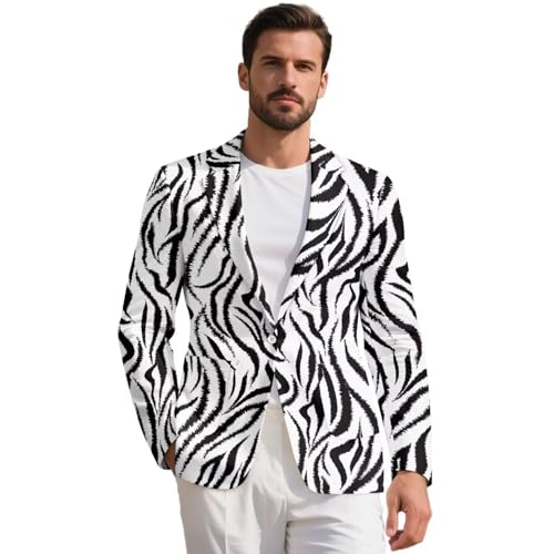 Casual One Button Suit Blazer for Men Slim Fit Lightweight Sport Coat Business Jackets