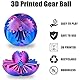 Gear Ball 3D gedrucktes Fidget Toy, Spin Ball oder Cube Fidget Toy, Steampunk Gear Sphere Stress Relief, Cool Stuff Spielzeug Geschenk für Jahre Kinder Erwachsene, Entspannungsspielzeug（Kugelformen）