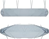 Funda Protectora para Toldos, Cubierta para Toldo de Patio, Cubierta Retráctil Enrollable, Cubierta Impermeable para El Polvo, para Patio Cubierta Retráctil, Jardín Al Aire Libre (2.5M,Plateado)