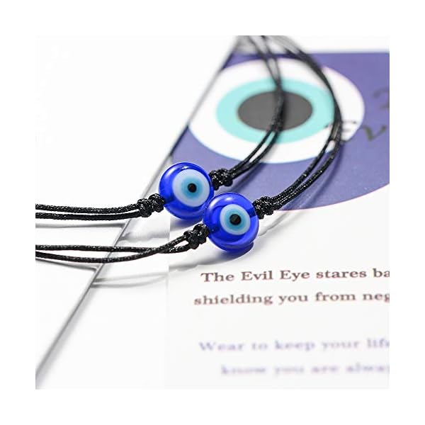 UNGENT THEM Evil Eye Anklet Bracelets for Women Nazar Kabbalah Red Protection BFF Friendship Ojo Turco Good Luck String Bracelets for Women Men Family