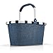 reisenthel carrybag - Robusta cesta de la compra con mucho espacio de almacenamiento y práctico bolsillo interior, diseño elegante y repelente al agua, en azul Twist Blue