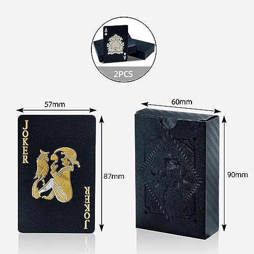 CCLIFE Spielkarten 2 Decks Pokerkarten Playing Cards Profi Poker Wasserdichtes Plastik