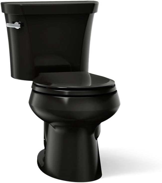 KOHLER Wellworth two-piece round-front 1.6 gpf toilet