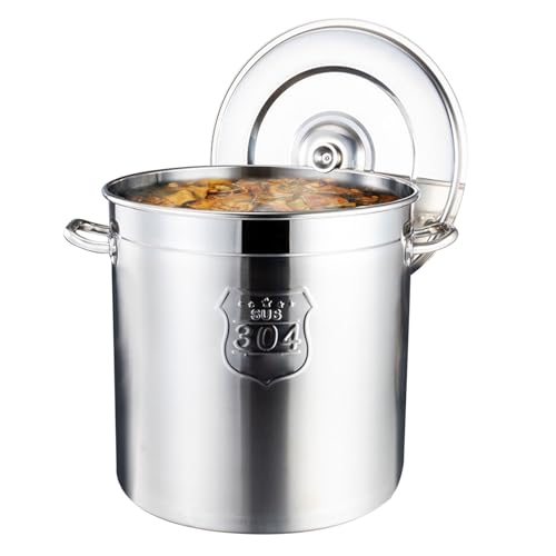 Marmite induction en acier inoxydable 304 grande taille 40x40cm avec couvercle