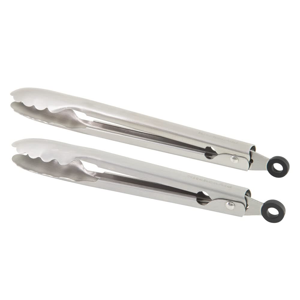 KitchenAid Lot de 2 pinces de cuisine universelles en acier inoxydable