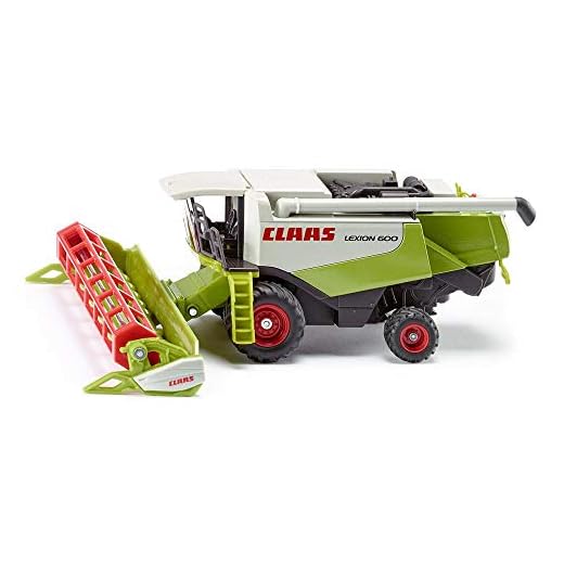 SIKU 1991, Claas Mähdrescher, 1:50, Metall/Kunststoff, Grün/Rot, Bewegliche Teile