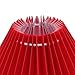 KUMGROT E28 Small Pleated Lamp Shade Scalloped Lamps Shade Lamp Replacement Cute Lamps Bedroom Living Room Home Office Decoration Red