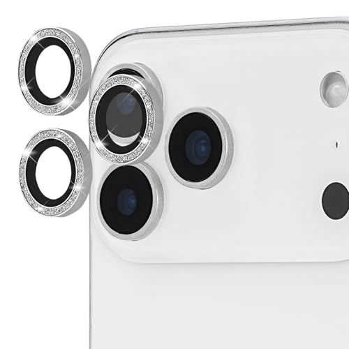 Image of Case-Mate Camera Lens Protector with Aluminum Twinkle Rings for iPhone 17 Pro Max /iPhone 17 Pro - Double Tempered Glass, Anti-Scratch - Ultra HD View with Night Shooting, Case Friendly, Easy Install