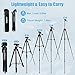 Endurax 60'' Camera Tripod Camera Stand for Canon Rebel Eos Nikon DSLR, Travel Tripods for Phone Tablet with Remote Black