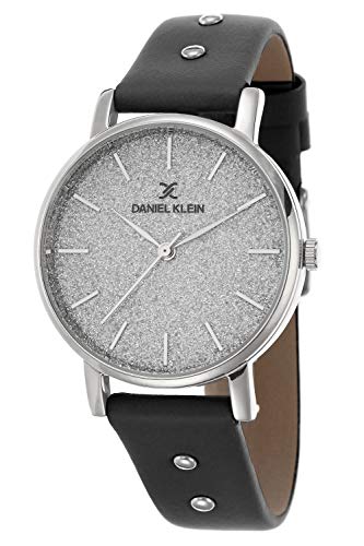 Image of Daniel Klein Leather Analog Grey Dial Women's Watch-DK.1.12451-1