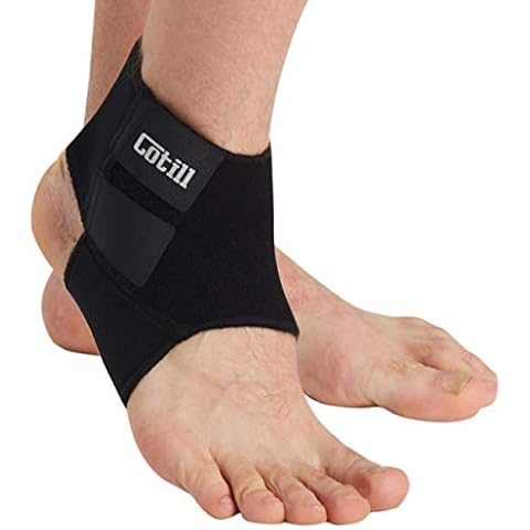 Cotill Ankle Support for Men and Women - Neoprene Breathable Adjustable Ankle Brace Sprain for Running, Basketball (Medium) … Cover