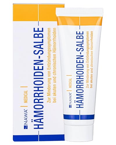 NAWA Hämorrhoiden-Salbe - kühlt pflegt & beruhigt - Lindert Juckreiz & Brennen - Mindert Schmerzen - Fördert Wundheilung & beugt Infektionen vor - zur Anwendung bei Hämorrhoiden & Analfissuren 30g