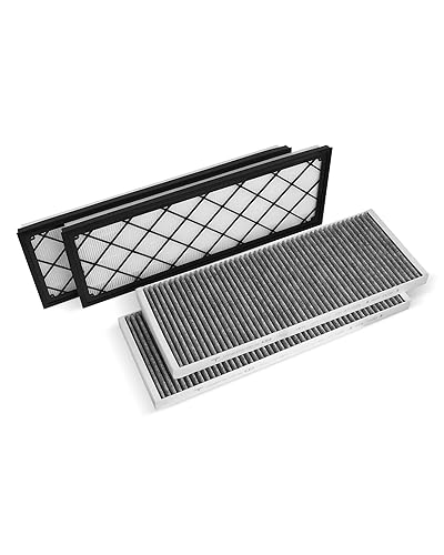 Forccord 4-Pack HEPA Cabin Air Filter Fits for Tesla Model Y 2026 2025 2024 2023 2022 2021 2020 Activated Carbon Cabin Air Intake Filter Replacement Model Y Car Accessories