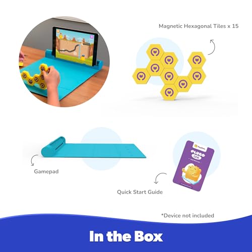 Shifu Plugo Link - Magnetic Building Blocks Kit With Stem Puzzles For Kids Ages 4-10 Year (App Based, Device Not Included) Yellow,Pack Of 1