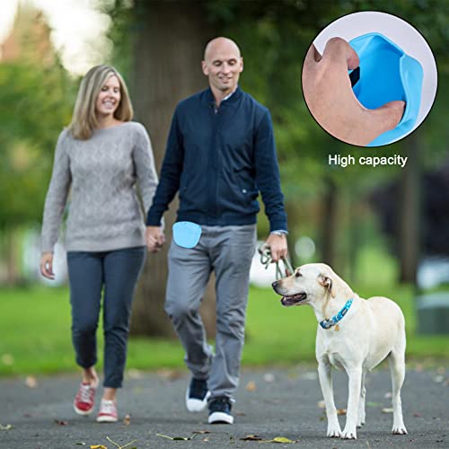 Nasharia Treat Pouches For Pet Training: 2 Pcs Dog Clicker For Training With 2 Pcs Silicone Dog Treat Pouch Clicker Training For Dogs Pet Treat Kits For Dog Cat Training(Yellow & Blue) #TOP4