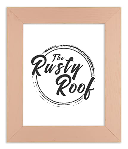 The Rusty Roof-14X18- Distressed Everly Baby Pink - Solid Wood- Handmade Wooden Frame #TOP1