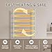 R FLORY 6 Bars Towel Warmer for Bathroom, Wall Mounted Electric Heated Towel Rack with Timer, Plug-in/Hardwired Stainless Steel Towel Heater, Chrom