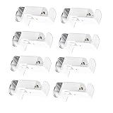 8 Pcs Fijación de Metal para Persianas, Repuestos para Estores Enrollables, Soportes de Sujeción Plisados, para la Fijación de Cortinas Plisadas