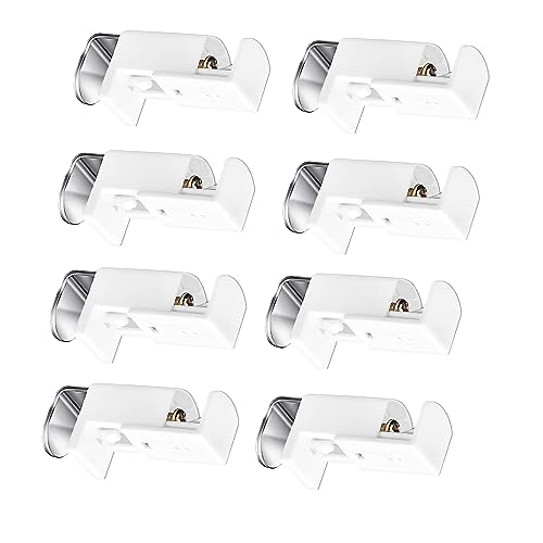 8 Pezzi Supporti a Morsetto per Tenda, Tende