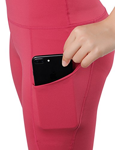 image for ODODOS High Waist Out Pocket Yoga Short Tummy Control Workout Running 
