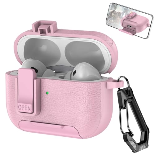 Étui AirPods Pro 2 rose coque rigide silicone pour ne plus abîmer votre boîtier