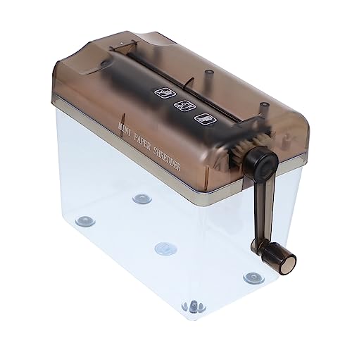 DIYEAH Mini Trituratore Per Documenti Distruggidocumenti Portatile Scrivania Per Attrezzo Per Facile Usare e Privacy e Sensibili